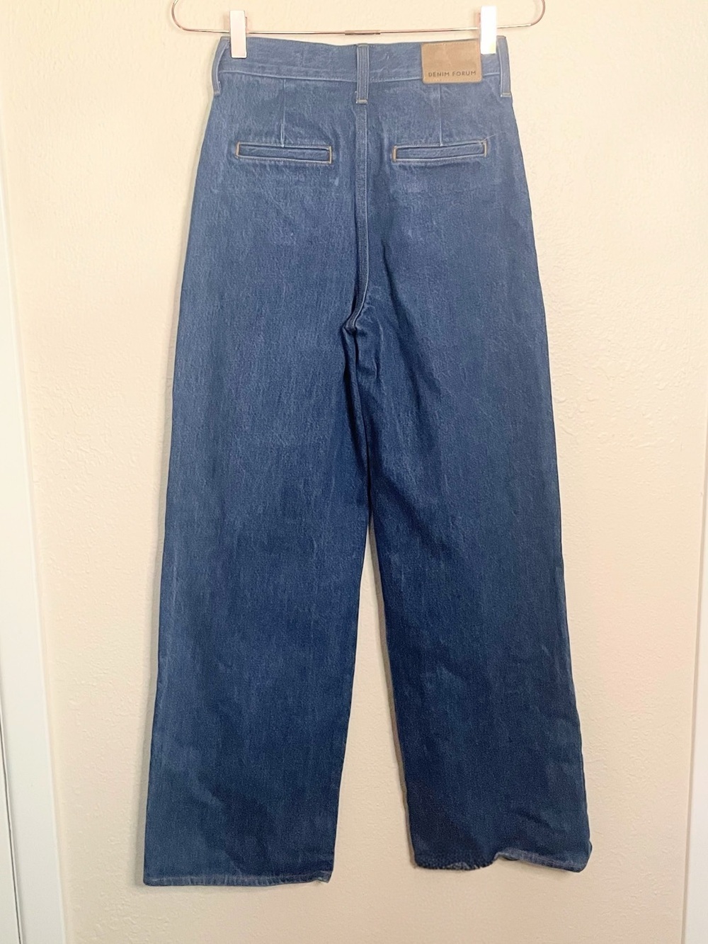 Denim Forum The Belinda High Rise Wide Leg Jeans 24 Organic Cotton - Picture 9 of 14